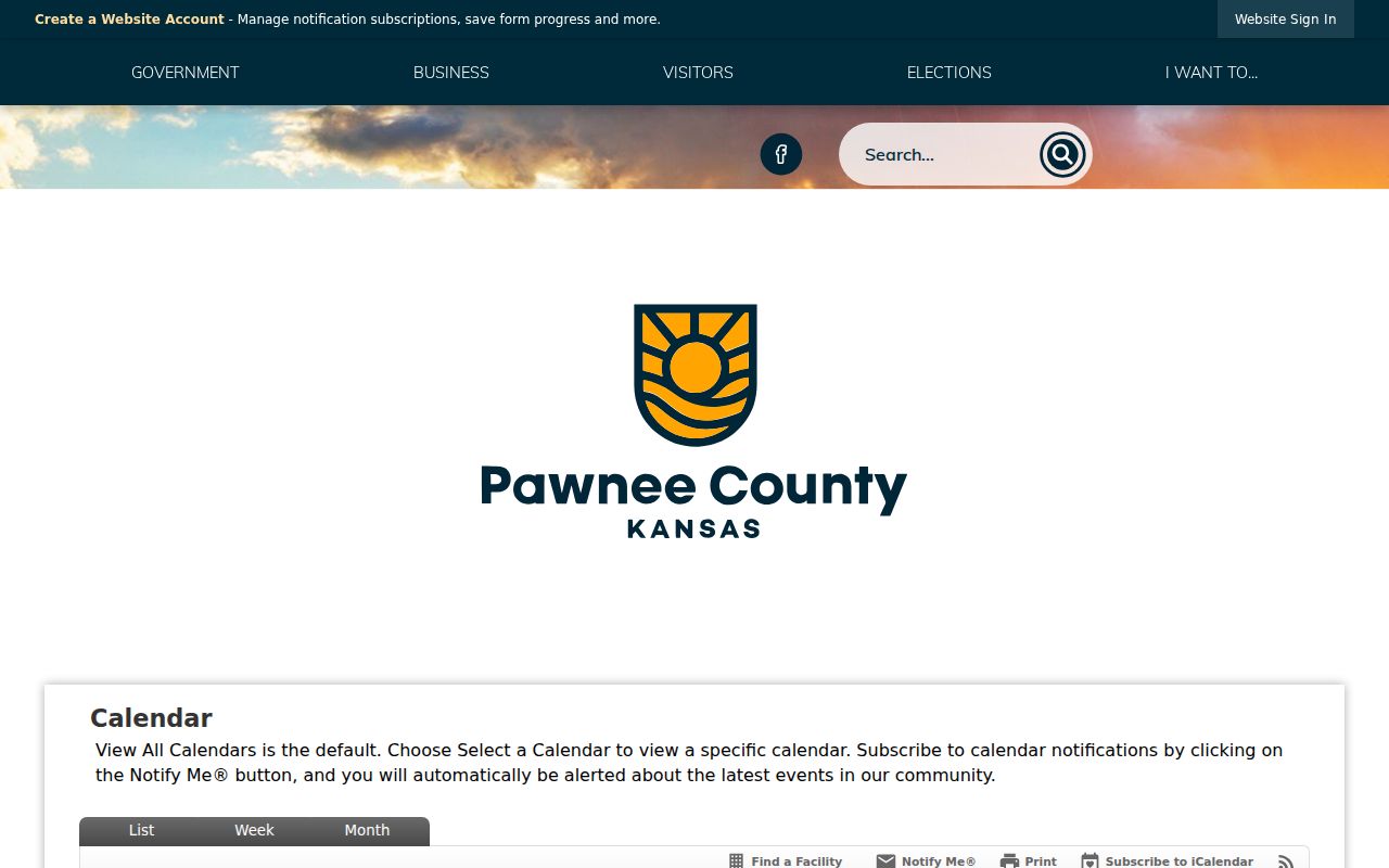 Pawnee County court calendar local public calendar source