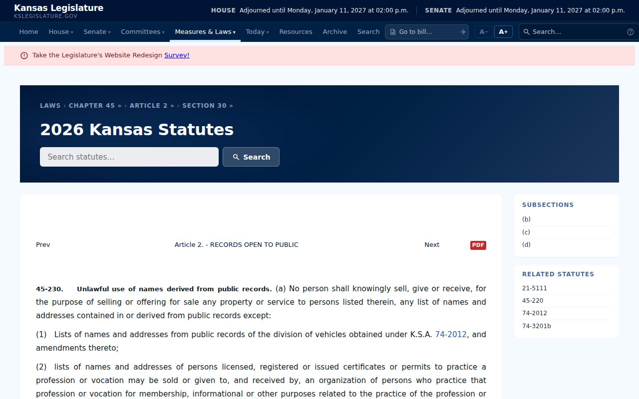 Pawnee County court records name list restriction