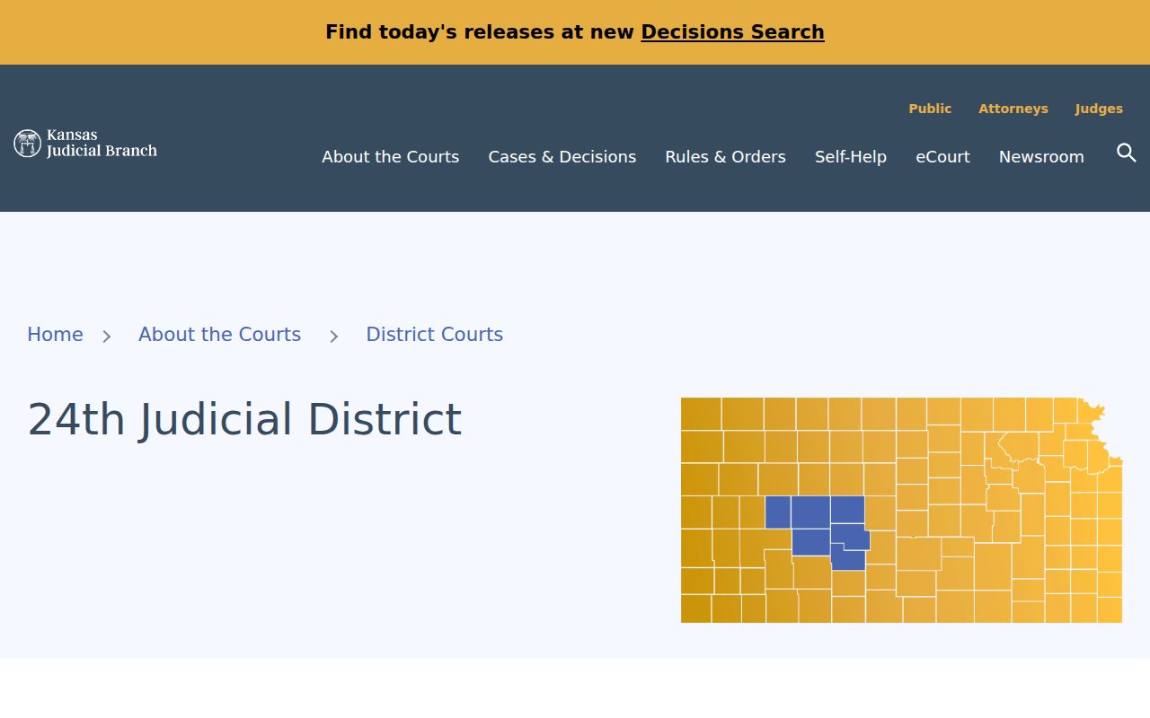 Pawnee County court docket and 24th Judicial District roster